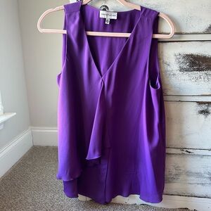 Gibson Purple Sleeveless Blouse
